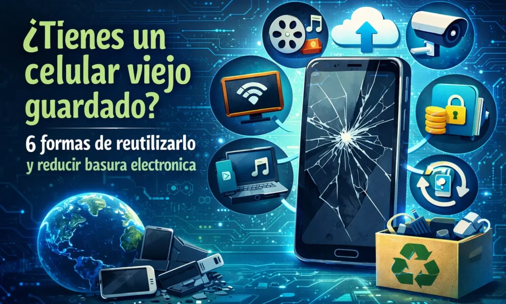 ¿Tiene un celular viejo guardado? 6 formas inteligentes de reutilizarlo y reducir la basura electrónica